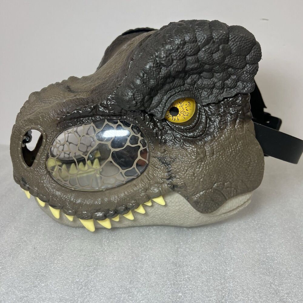 WORKS Jurassic World Tyrannosaurus Rex Chomp N Roar Dinosaur T Rex Mask Mattel - Picture 3 of 7